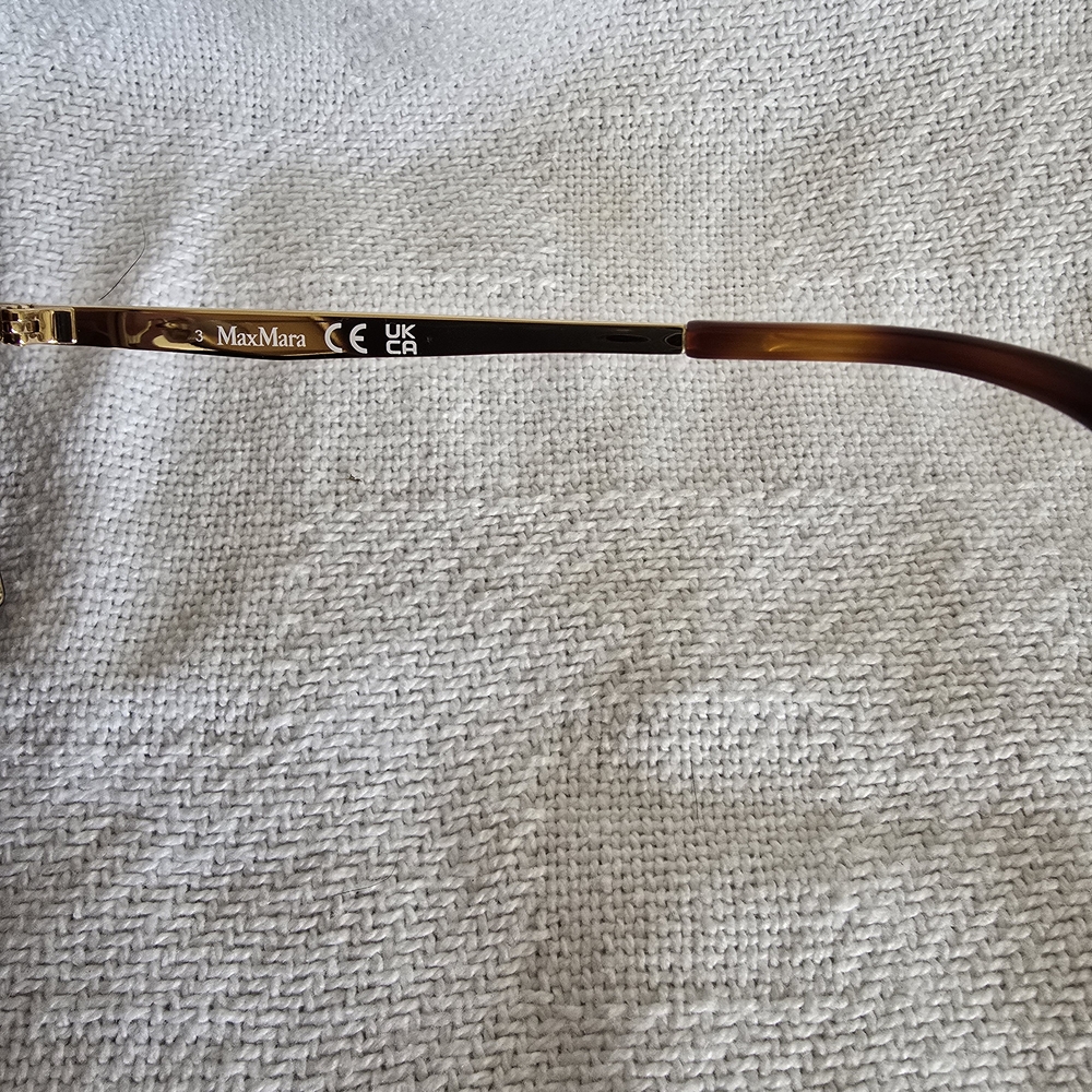 MaxMara Oversized Square Brown Sunglasses MM0117 NEW With case - Picture 8 of 10